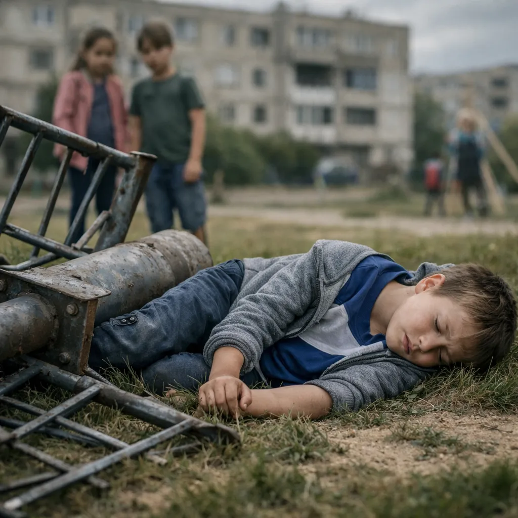 Ақтауда балалар алаңында сегіз жасар бала темір қоршау құлап, ауыр жарақат алды