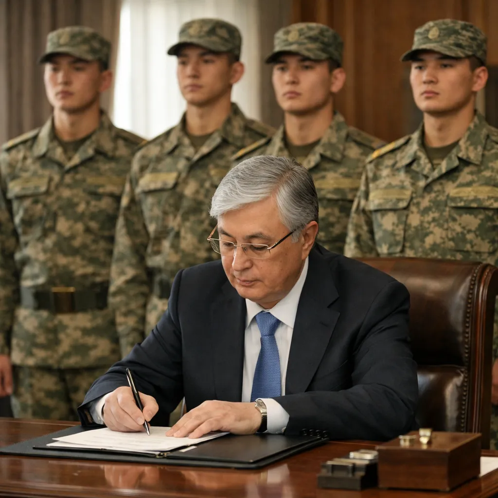 Президент Казахстана подписал указ об увольнении срочников и призыве на военную службу в 2026 году
