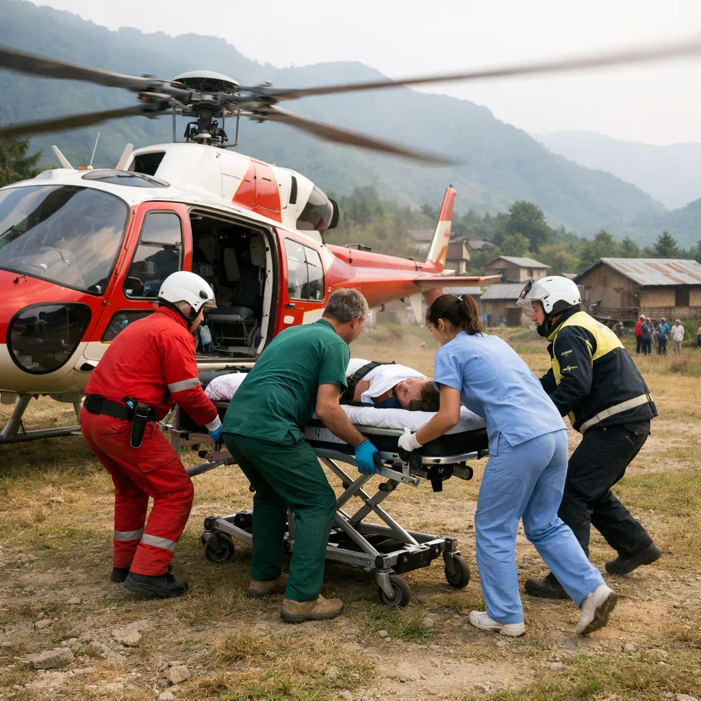 ТЖМ тікұшағы Ақтау–Шетпе–Ақтау бағыты бойынша санитарлық рейс орындап, науқасты Ақтауға жеткізді