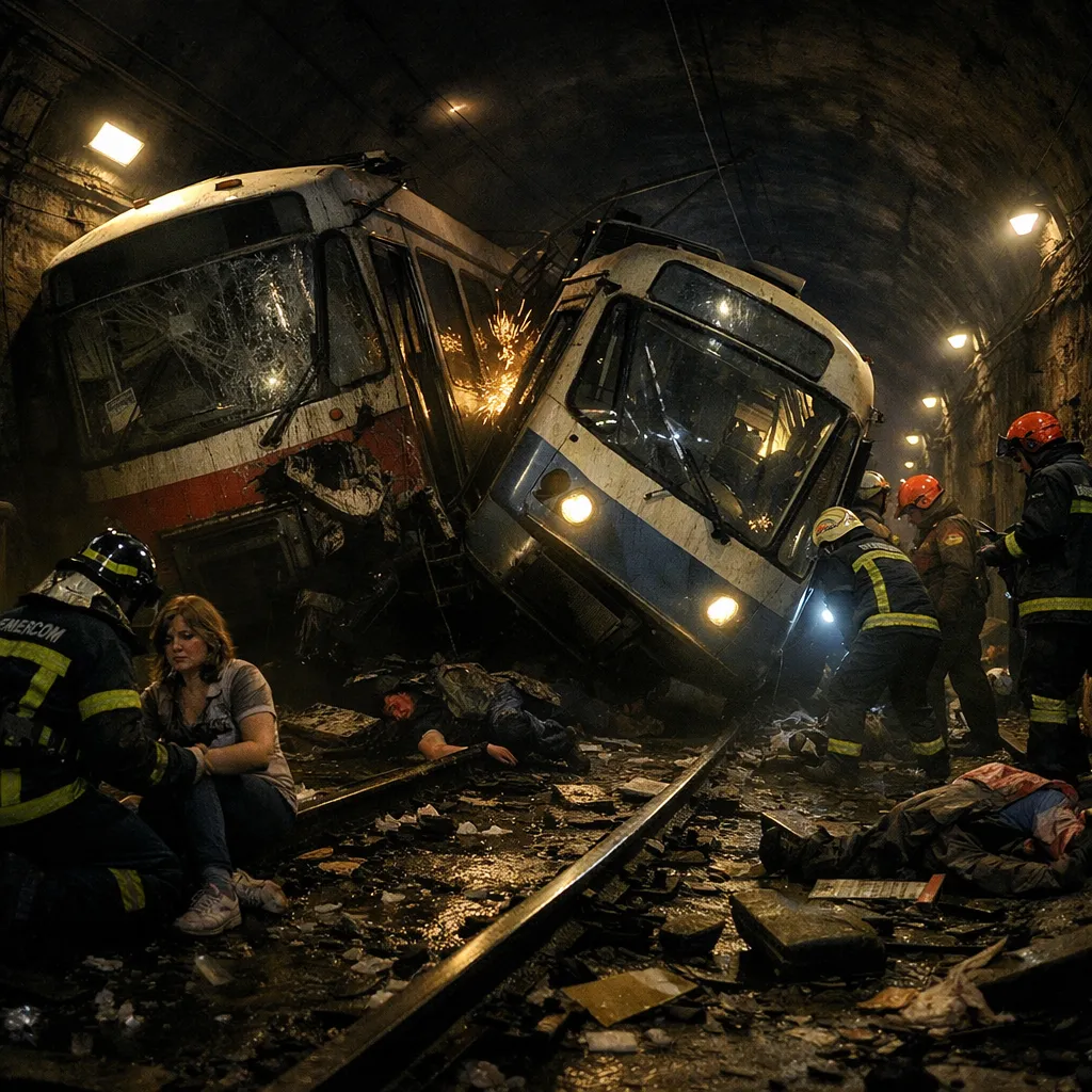 Мәскеуде Покровское-Стрешнево ауданында екі трамвай соқтығысты: бір вагон тоннельде рельстен шықты