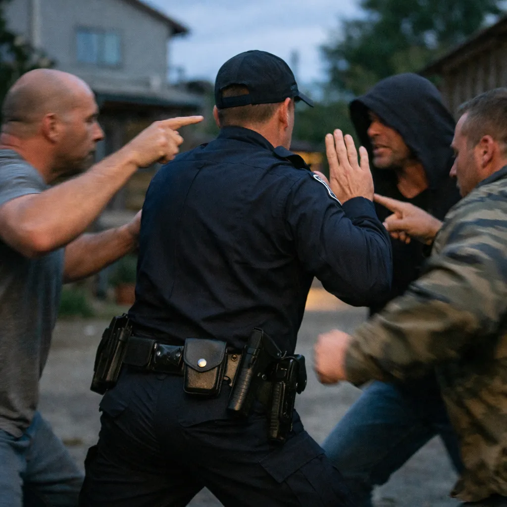 Трое нетрезвых мужчин напали на полицейского в Костанае