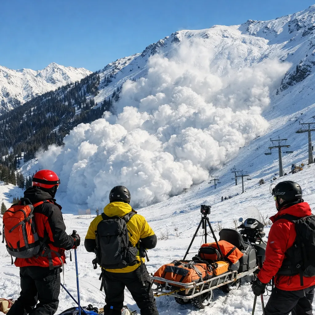 В Алматы проведён контролируемый спуск лавины для обеспечения безопасности