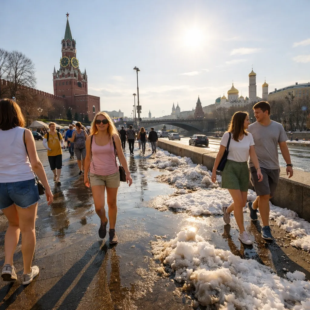Мәскеуде келесі аптада ауа температурасы аномалды +16°C-қа дейін көтеріледі