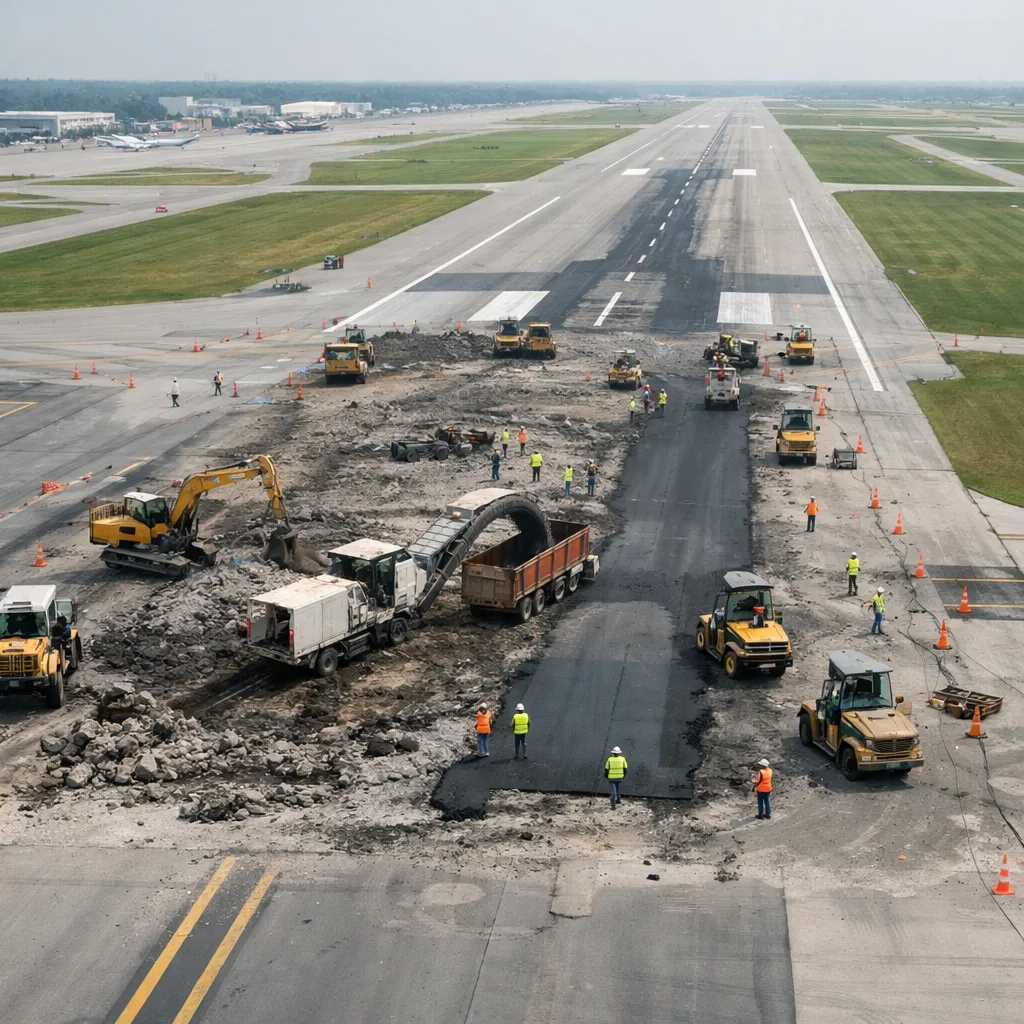 Аэропорт Астаны проводит ремонт взлетно-посадочной полосы с изменением расписания рейсов