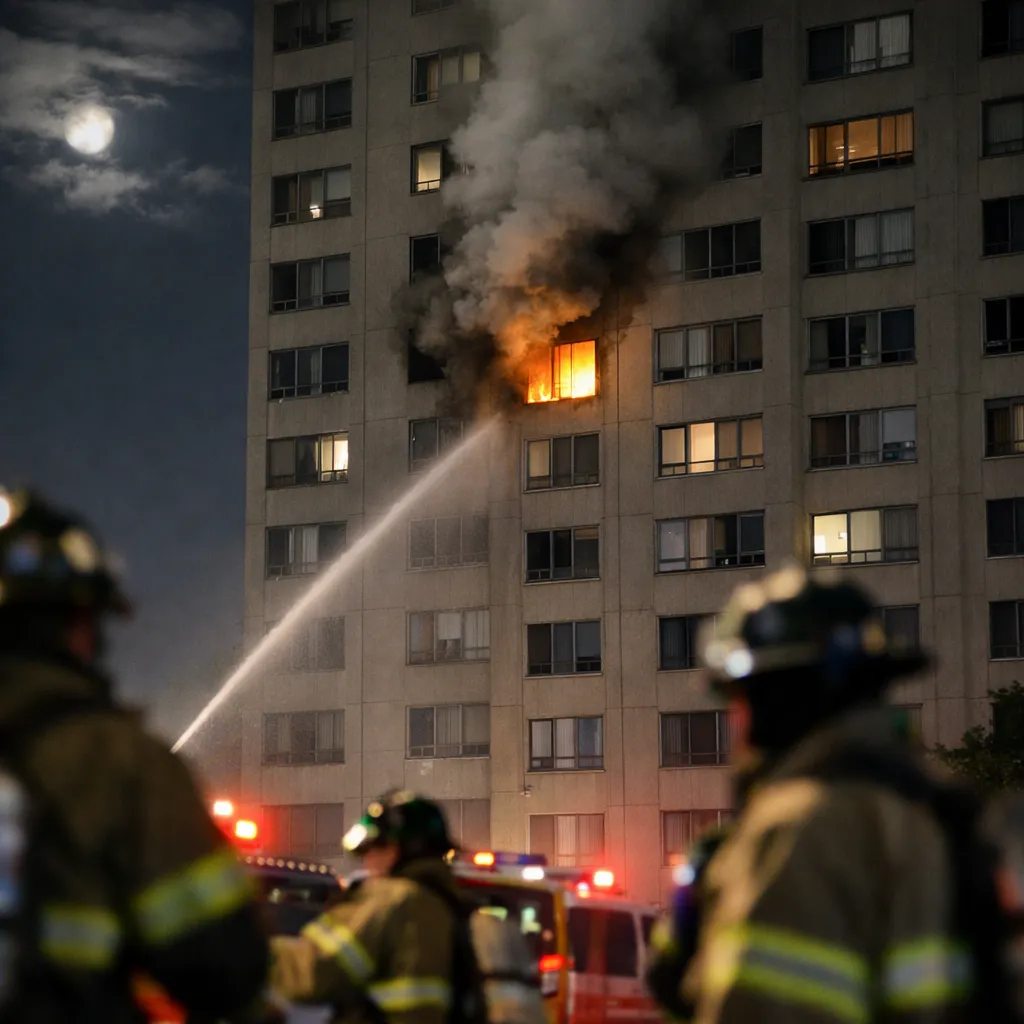 Пожар в Астане: на 15-м этаже жилого дома обнаружены тела троих несовершеннолетних