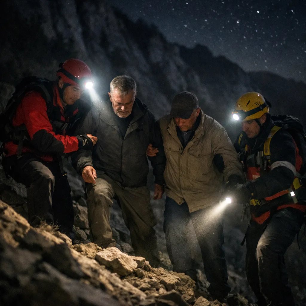 Спасатели МЧС эвакуировали двоих заблудившихся в горах Туркестанской области