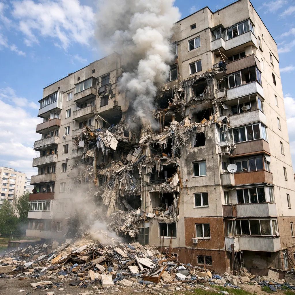 Беспилотник ВСУ врезался в жилой дом в Новороссийске: атака на Краснодарский край продолжается