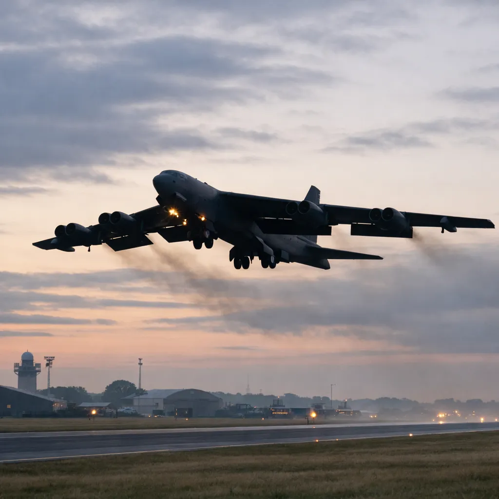 Американские стратегические бомбардировщики B-52 вылетели с британской военной базы