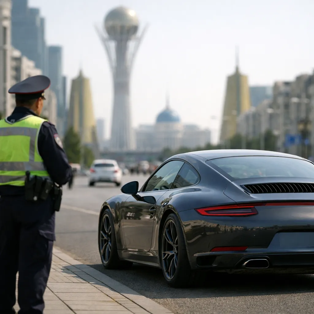 Водитель Porsche в Астане арестован за 59-е превышение скорости