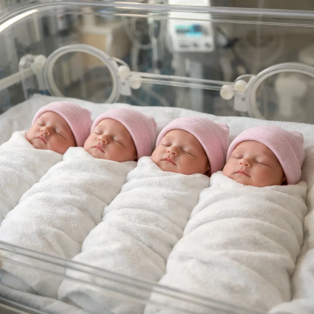 В России впервые зафиксировано рождение однояйцевой четверни