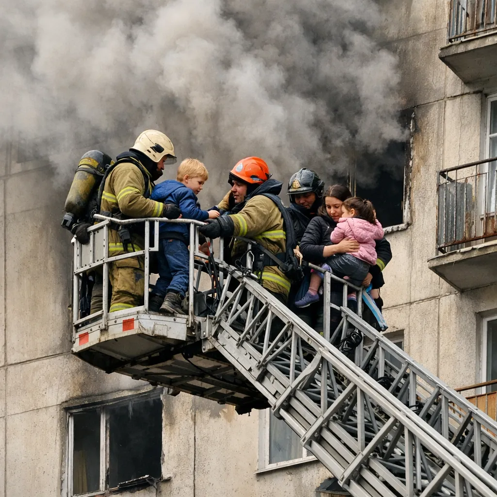 Пожар в шахте электрощитовой ликвидирован, спасены шесть человек
