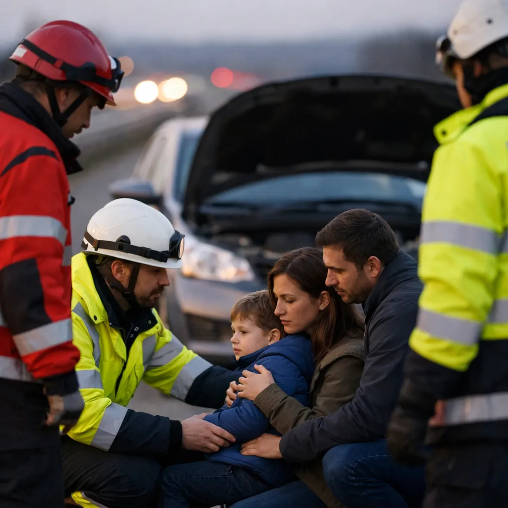 Спасатели МЧС оказали помощь пассажирам автомобиля, застрявшего на трассе из-за технической неисправности