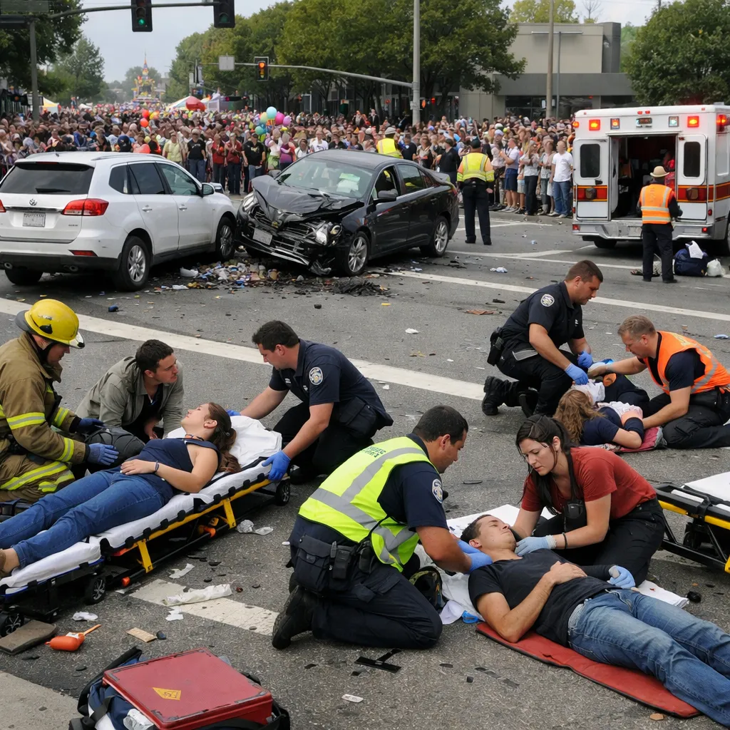 Пьяный водитель наехал на участников парада в Луизиане: более десятка госпитализировано