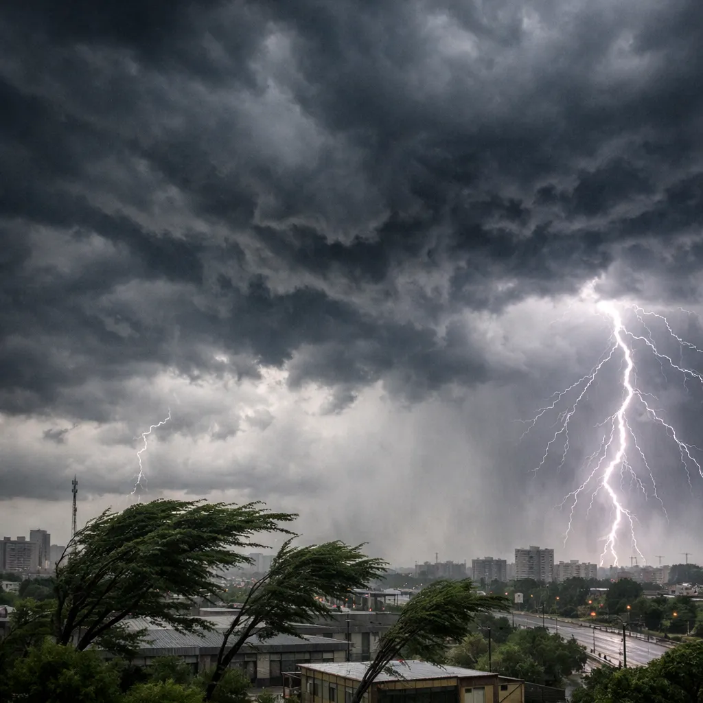 8 сәуірге арналған дауылды ескертулер: Астана мен өңірлерде жаңбыр, найзағай, тұман және қатты жел күтіледі