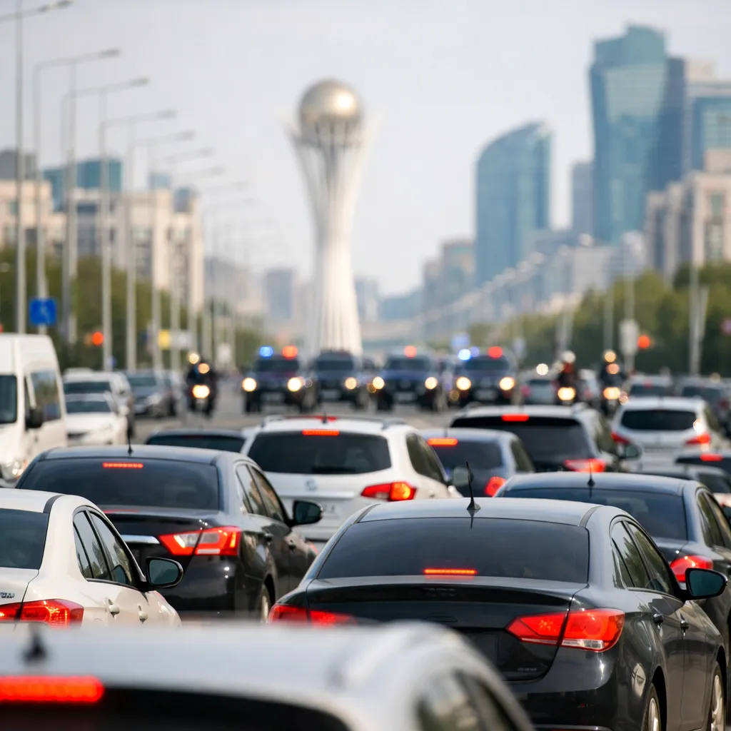 На следующей неделе в Астане неизбежны кортежи и пробки из-за международных мероприятий